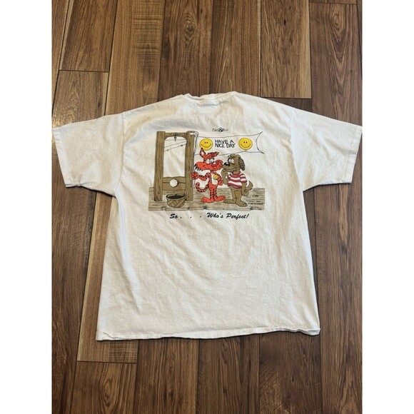 Vintage Cecil & Boo T-Shirt Mens XL Single Stitch Funny 90s Graphic Humor USA - Picture 2 of 9